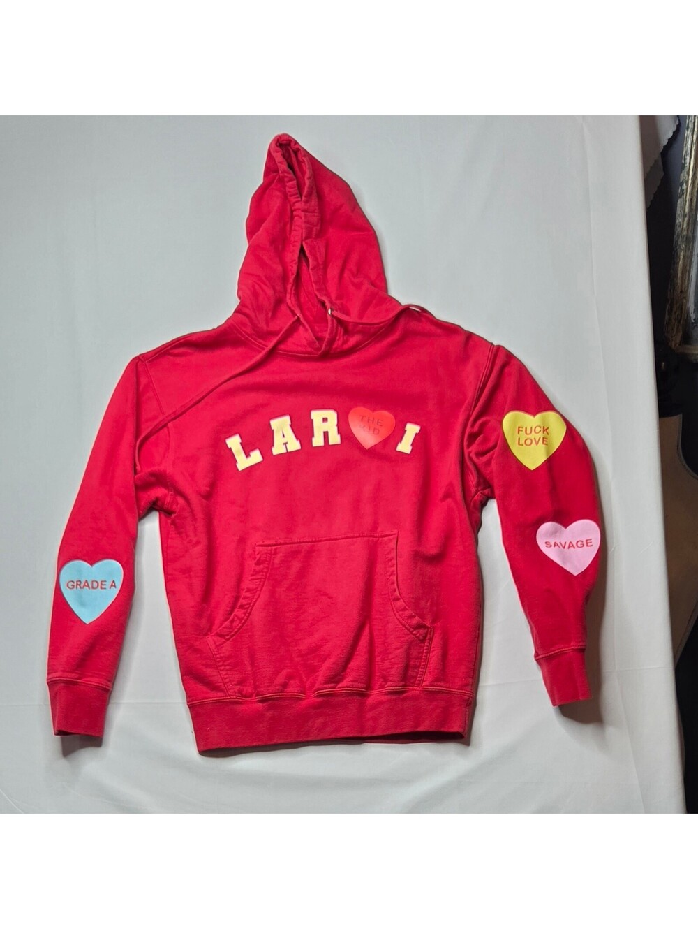 The Kid Laroi Family Club Valentine's Day Merch Hoodie Red M